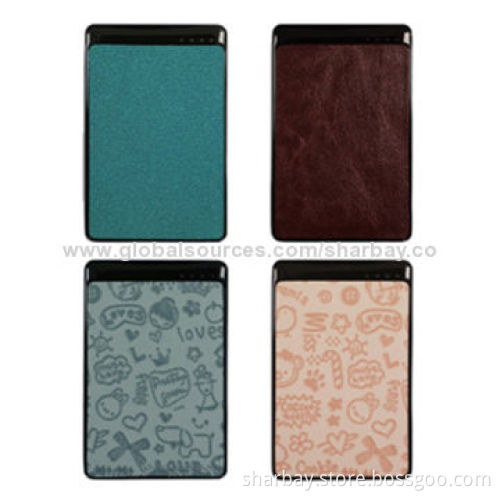 USB Mobile Phone Chargers, Built-in Li-Polymer Power Battery/Ultra-thin/Mini Size/5V/1A Output/Input